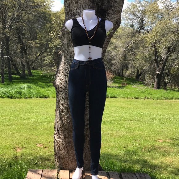 Fashion Nova Denim - Fashion Nova | High Waisted Dark Blue Wash Jean